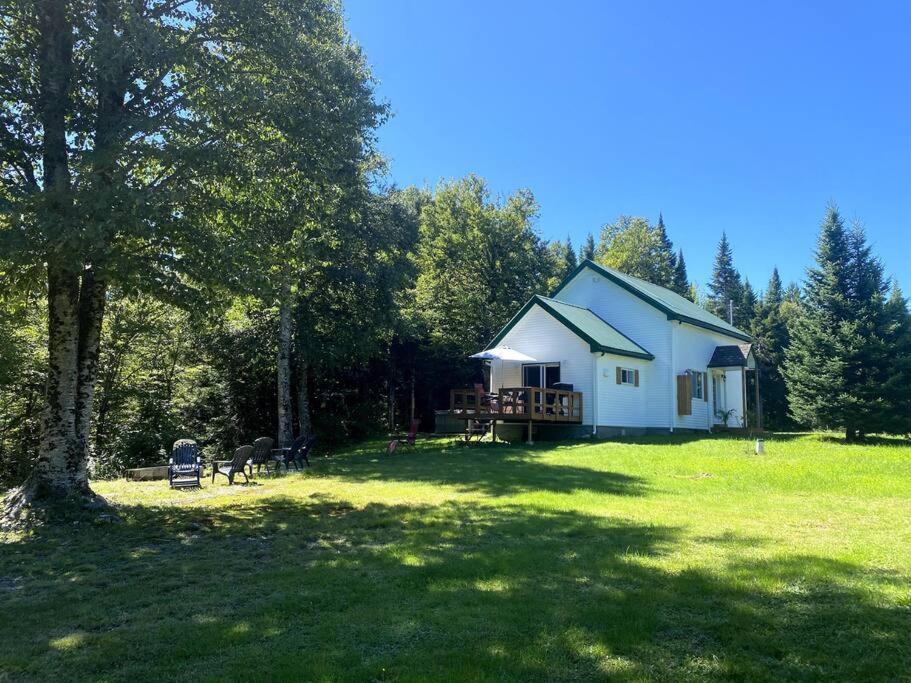 Le Jazz- Chalet Rustique/Chic Avec Spa Notre-Dame-Des-Bois Luaran gambar