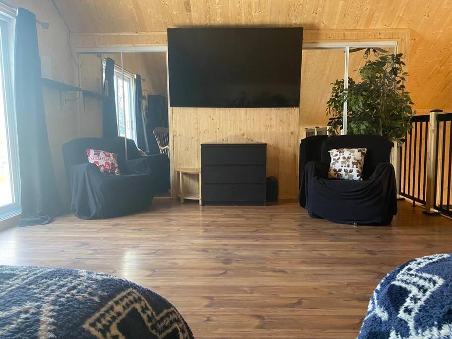 Le Jazz- Chalet Rustique/Chic Avec Spa Notre-Dame-Des-Bois Luaran gambar