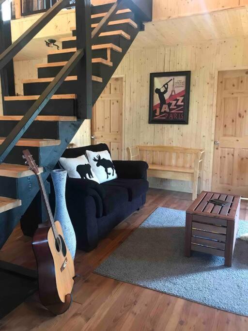 Le Jazz- Chalet Rustique/Chic Avec Spa Notre-Dame-Des-Bois Luaran gambar