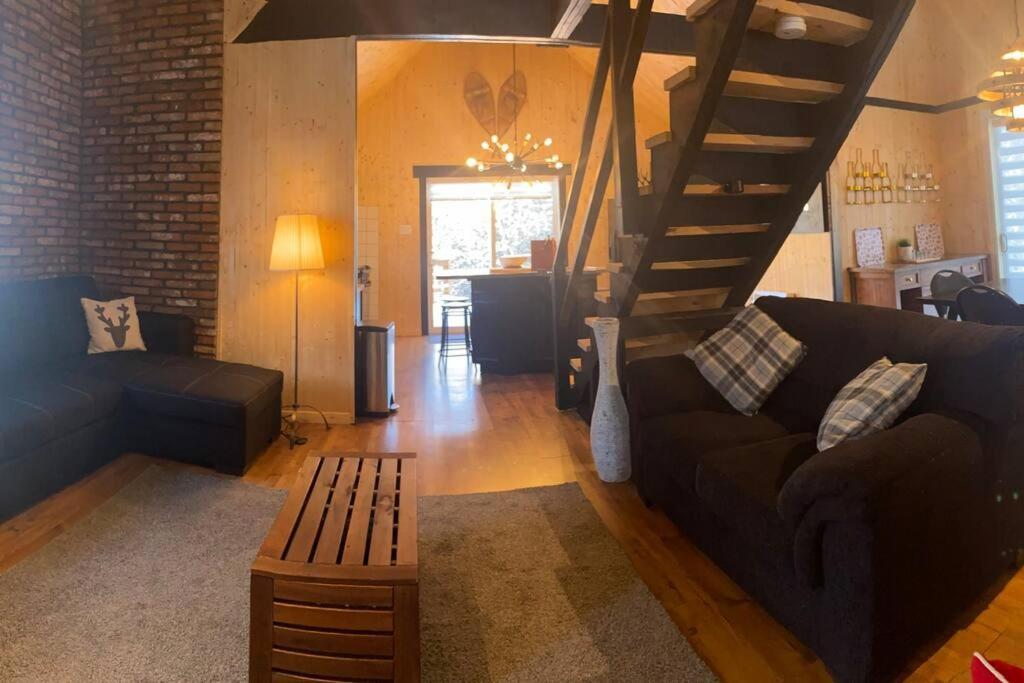Le Jazz- Chalet Rustique/Chic Avec Spa Notre-Dame-Des-Bois Luaran gambar